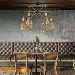 Люстра Bogate's Glustin 316/6 латунь / черный