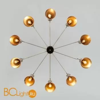 Люстра Bogate's Glustin 316/10 латунь / черный a057226 - Фото 3