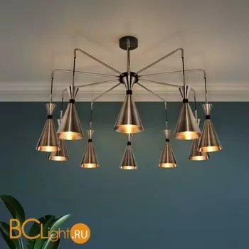 Люстра Bogate's Glustin 316/10 латунь / черный a057226