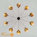 Люстра Bogate's Glustin 316/10 латунь / черный a057226 - Фото 3