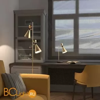 Торшер Bogate's Glustin 01109/2 латунь / черный a058041 - Фото 0