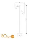 Торшер Bogate's Glustin 01109/2 латунь / черный a058041 - Фото 3