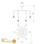 Подвесной светильник Bogate's Goccia 306/12 - Схема