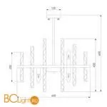 Люстра Bogate's Hollis 368/9 Smart латунь a058718 - Фото 3