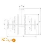 Люстра Bogate's Hollis 368/12 Smart латунь a058719 - Фото 1