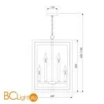 Подвесной светильник Bogate's Hudson 327/8 хром - Фото 3