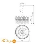 Подвесной светильник Bogate's Lago 330/6 золото - Фото 4