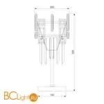 Настольная лампа Bogate's Lago 01108/1 Strotskis a058042 - Фото 3