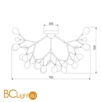 Люстра Bogate's Lamella 556 хром / дымчатый - Фото 2