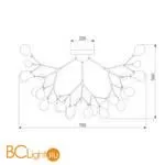 Люстра Bogate's Lamella 556 хром / дымчатый - Фото 2