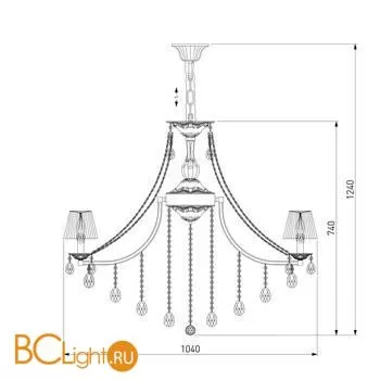 Люстра Bogate's Liguria 315/12 Strotskis - Фото 4