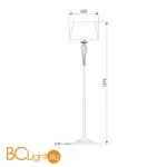 Торшер Bogate's Olenna 01105/1 белый a057240 - Фото 3