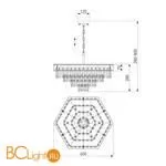 Подвесной светильник Bogate's Pelle 329/9 хром / белый - Фото 3