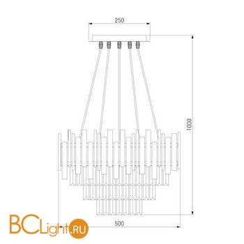 Подвесной светильник Bogate's Piano 340/6 Strotskis Smart с управлением по Wi-Fi - Схема