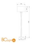 Торшер Bogate's Titan 990 белый / коричневый - Схема