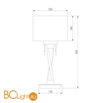 Настольная лампа Bogate's Titan 991 белый / коричневый - Схема