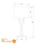 Настольная лампа Bogate's Titan 991 белый / коричневый - Схема