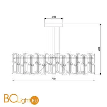Люстра Bogate's Zolletta 339/8 золото / черный - Фото 3