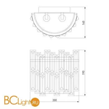 Настенный светильник Bogate's Zolletta 339/2 золото / черный - Фото 4