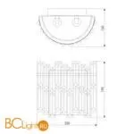 Настенный светильник Bogate's Zolletta 339/2 золото / черный - Фото 4