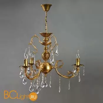 Люстра Brizzi Alicante 8888/3 AB Leaf crystal