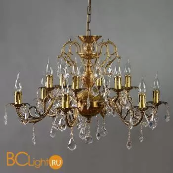 Люстра Brizzi Alicante 8888/6+6 AB Leaf crystal