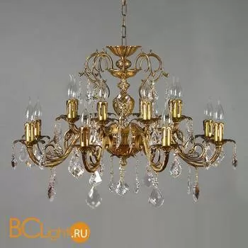 Люстра Brizzi Alicante 8888/8+8 AB Leaf crystal