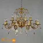 Люстра Brizzi Alicante 8888/8+8 AB Leaf crystal