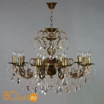 Люстра Brizzi Alicante 8888/10 PB Leaf crystal - Фото 0