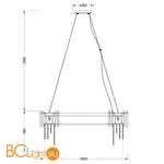 Подвесной светильник Chiaro Кармен 394012215 - Фото 0