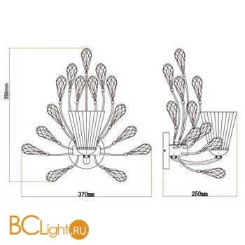 Бра Chiaro Летиция 343021701 - Фото 4