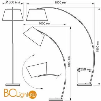 Торшер Citilux Арчи CL807010 - Фото 10