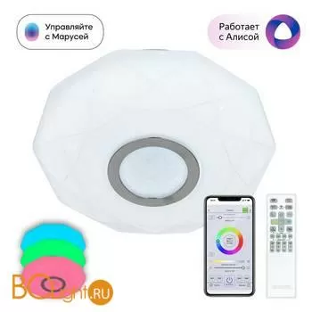 Потолочный светильник Citilux Диамант Смарт CL713A10G - Фото 0