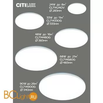 Потолочный светильник Citilux Симпла CL714900G - Фото 11