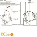 Подвесной светильник Crystal lux Agata AGATA SP15 V2 BLACK/TRANSPARENTE - Фото 3