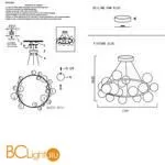 Подвесной светильник Crystal lux Agata AGATA SP24 BLACK/TRANSPARENTE - Фото 2