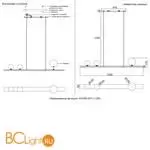 Подвесной светильник Crystal lux ahora AHORA SP1 L1200 BRASS - Фото 4