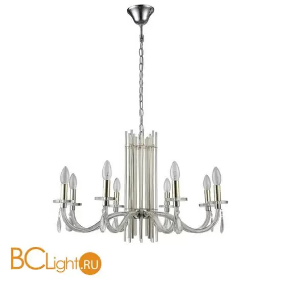 Люстра Crystal lux Aurelio AURELIO SP8 GOLD+CHROME/TRANSPARENT Люстра Crystal lux Aurelio AURELIO SP8 GOLD+CHROME/TRANSPARENT