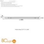 Шинопровод Crystal lux basic CLT 0.11 01 L3000 WH - Фото 1