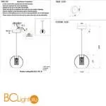 Подвесной светильник Crystal lux Beleza BELEZA SP1 B CHROME - Фото 3