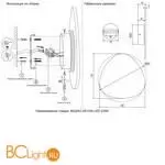 Бра Crystal lux BILBAO BILBAO AP10W LED D300 BLACK - Фото 4