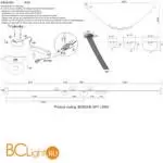 Подвесной светильник Crystal lux BOSQUE BOSQUE SP7 L3000 GREY/TRANSPARENT - Фото 4
