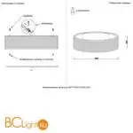 Потолочный светильник Crystal lux Button BUTTON PL32W LED - Фото 4