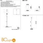 Торшер Crystal lux Camila CAMILA PT1 GOLD - Фото 1