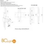 Бра Crystal lux CARTA CARTA AP6W LED WHITE/BRASS - Фото 3