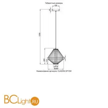 Crystal Lux CUADRA SP15W LED GOLD - Фото 4