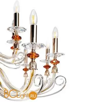 Люстра Crystal lux catarina CATARINA SP12+6 V2 GOLD/TRANSPARENT-COGNAC - Фото 1