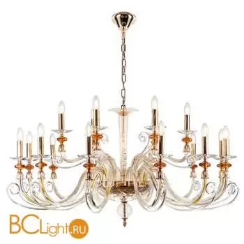 Люстра Crystal lux catarina CATARINA SP12+6 V2 GOLD/TRANSPARENT-COGNAC - Фото 0