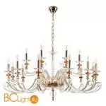 Люстра Crystal lux catarina CATARINA SP12+6 V2 GOLD/TRANSPARENT-COGNAC