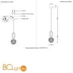 Подвесной светильник Crystal lux CATKIN CATKIN SP1.2 - Фото 2